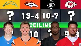 Every AFC West Team&rsquo;s Floor and Ceiling for the 2025 NFL Season