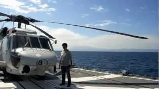2012.10.11　海上自衛隊観艦式　事前公開　あさゆき　飛行甲板