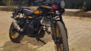 Himalayan 450cc Accessories install #viral #newpost #YouTube #Saroj Auto Repairing 🔧⚙️🧿