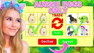 TRADING AUSSIE EGGS ONLY In Adopt Me! (Roblox)