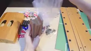 Instructions for installing a mini football table for children