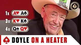 Doyle Brunson dealt KK-QQ-AA crazy amount of times &spades;️Best of The Big Game &spades;️ PokerStars