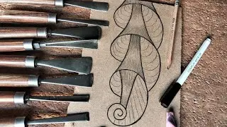 Beautiful flower MDF wood carving: tutorial 