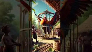 Parrot help the rooster emotional story 😔 #shorts