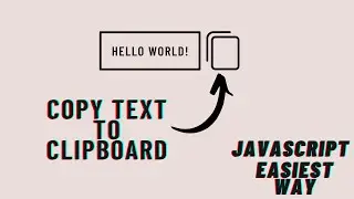 How to Copy Text to Clipboard with a Simple Line of JavaScript? | CodewithFaraz