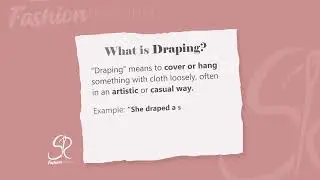 What is Draping? a simplest definition. #fashiondesign