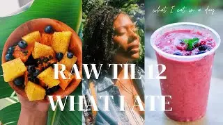 RAW TIL 12 What I EAT In A DAY | Holistic Hunny