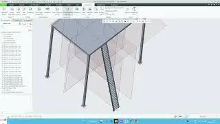 Design of platform automatic in Creo | create structure in Creo | steel structure platform