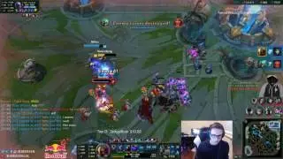 INSANE BJERGSEN ZED 1V4 QUADRA KILL!!!(
