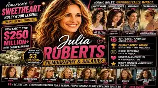 Julia Roberts' Epic Career Earnings: From $300K Pretty Woman to $25M Blockbusters! 💰✨