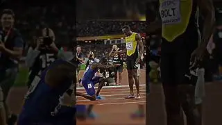 Usain Bolt vs Gatlin 100M !!😱🔥🔥 #athletic #racer