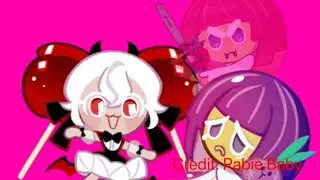 Candy apple cookie meets onion cookie/onion cookie turns evil