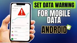 How to Set DATA WARNING for Mobile Data Usage on Samsung Galaxy Smartphone (Android Phone)