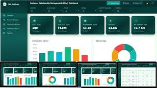 Customer Relationship Management (CRM) Dashboard in HTML
