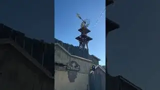 Cat up in Tower at Knotts Berry Farm