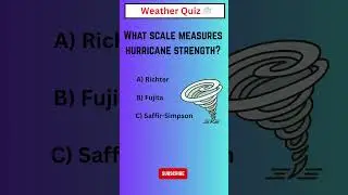 Hurricane Scale Quiz ⛈️#shorts