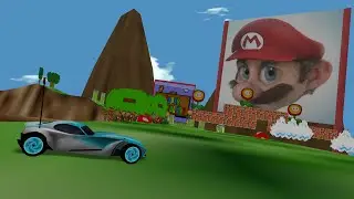 RVGL. Super Mario Land by Jaseaka. 518m, 5 laps. Car Celest-E