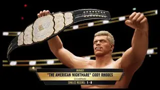 AEW Fight Forever Cody Rhodes w/ Cross Rhodes, Cody Cutter and Dusty Punches! Champion Entrance!