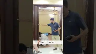 PVC Folding Door Installed in Falaknaz Harmony Flats Karachi I MobZee Interiors #ytshorts #shorts