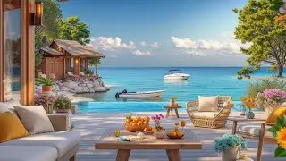 Tropical Cafe Chill 🌴 Morning Jazz & Bossa Nova Piano for Relaxation & Study