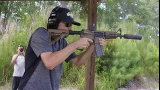 Full auto AR-15 Suppressed (Black Widow Tactical)