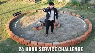 24 Hours Survival Challenge In Bricks Circle !