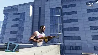 GTA 5 - Trevor's Five Star Cop Battle At The Hospital
