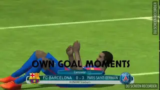 PES 2017 FUNNY OWN GOAL AND AMAZING GOALS MOMENT #1