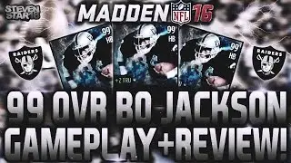 Madden Mobile 16 - 99 Общий игровой процесс Бо Джексона + Обзор!