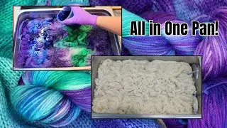 Immersion Dyeing Sock Blanks & Skeins in One Pan; How will the Colorways Differ? (Dyepot Weekly 619)