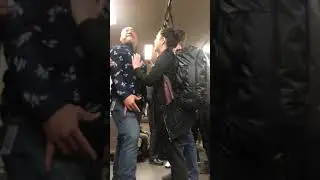 Sf Bart train fighting