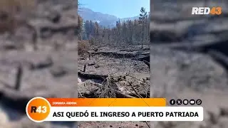 COMARCA ANDINA - ASI QUEDO EL INGRESO A PUERTO PATRIADA