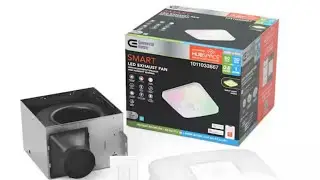 Вытяжной вентилятор для ванной ChromaComfort с Bluetooth-динамиком Sensonic и 24-цветной подсветк...