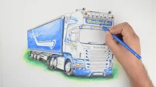 Scania R560 - Drawing Timelapse