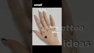 small BTS tattoo ideas 💜  #bts #bts_army #ot7 💜