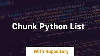 chunk python list