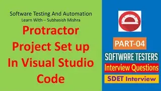 04 - Set up Protractor Project in Visual Studio Code