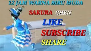 12 jam warna biru muda ll SAKURA SCHOOL SIMULATOR