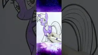 How to Color Twilight Sparkle Little Pony 🦄 Disney Art ✨🎨