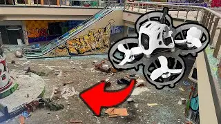 Flying a Tiny Drone through an Abandoned Mall! #fpv #tinywhoop #urbanexploration #bando