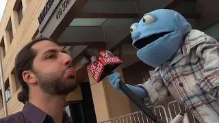 Trolling Climate Protestors with a Puppet