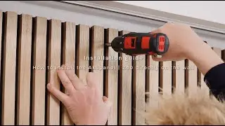 WoodUpp Akupanel installation