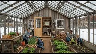 She built a shelter inside a greenhouse and preserved her food during the worst storm in 80 years.