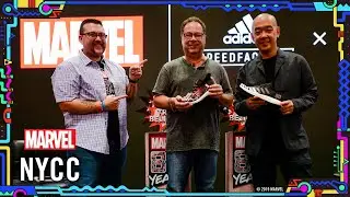 Get a Closer Look at the New Adidas / Foot Locker Sneaker Collab | Marvel LIVE! @ NYCC 2019