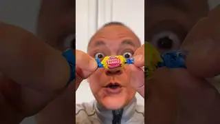 ASMR 🍫🍭🍒🍇AMERICA&rsquo;S ORIGINAL DUBBLE BUBBLE GUM FLAVOR AND EATING SOUNDS  #asmr #shorts