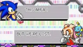 Sonic Advance 3- Amy is upside down in Cream cutscence