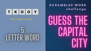 Scrambled Word Challenge | Guess the City | 5 Letters - Easy