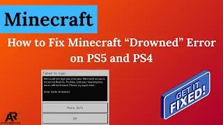How to Fix Minecraft &ldquo;Drowned&rdquo; Error on PS5 and PS4