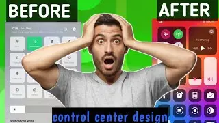 Control center design | ඔයාලගේ android පෝනෙක i phone එකක් කරමු | control center change for apple ph.