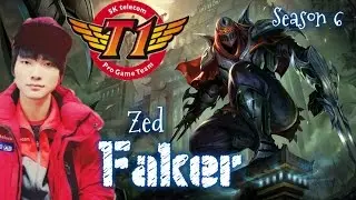 SKT T1 Faker ZED vs YASUO Mid - Patch 6.1 KR | League of Legends